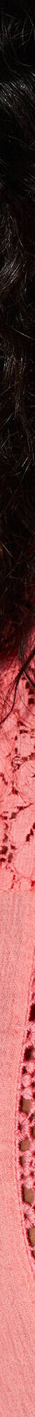 Blouse macramé, crépon coton (corail) Blouse macramé, crépon coton (corail)